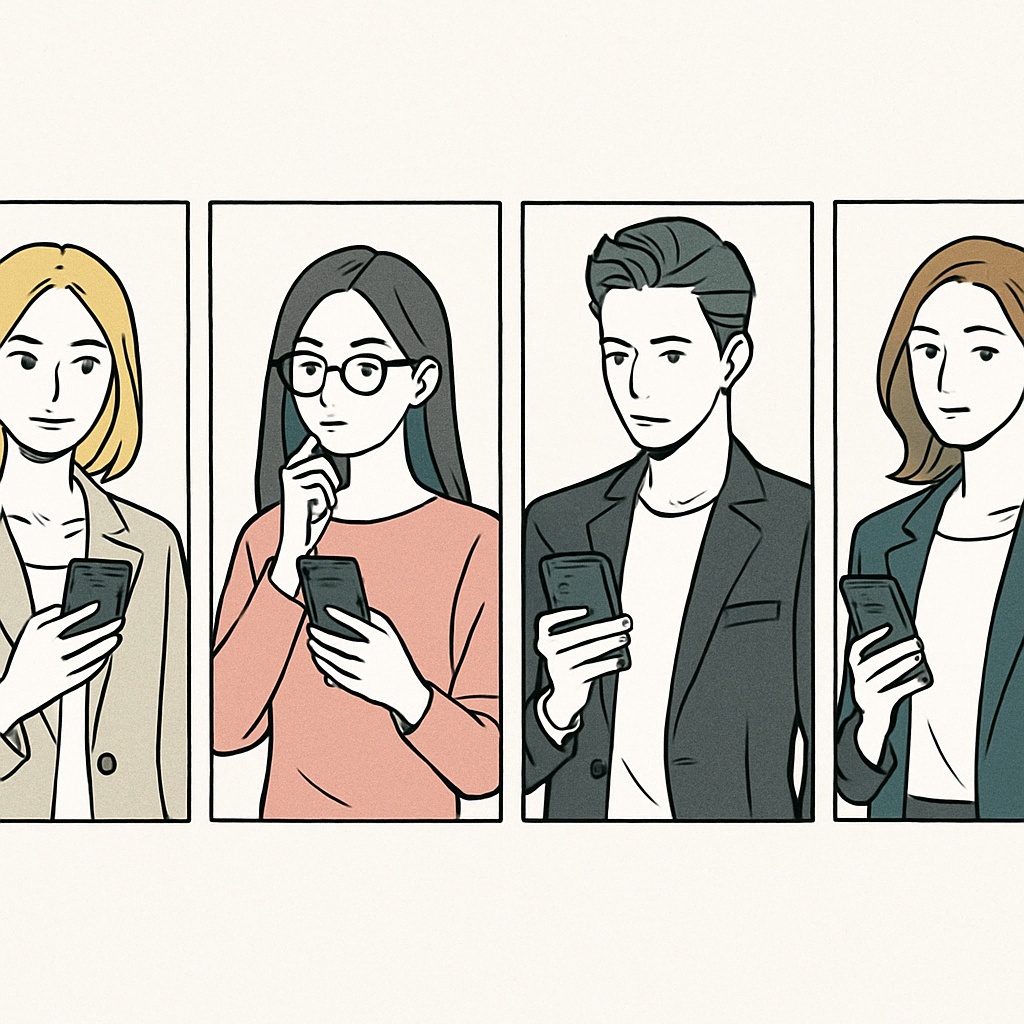 noteやブログに使える挿し絵素材|自分らしく働く・楽しむ(5点セット)(商用可)