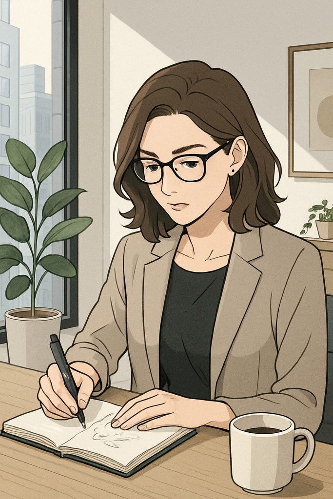 noteやブログに使える挿し絵素材|自分らしく働く・楽しむ(5点セット)(商用可)