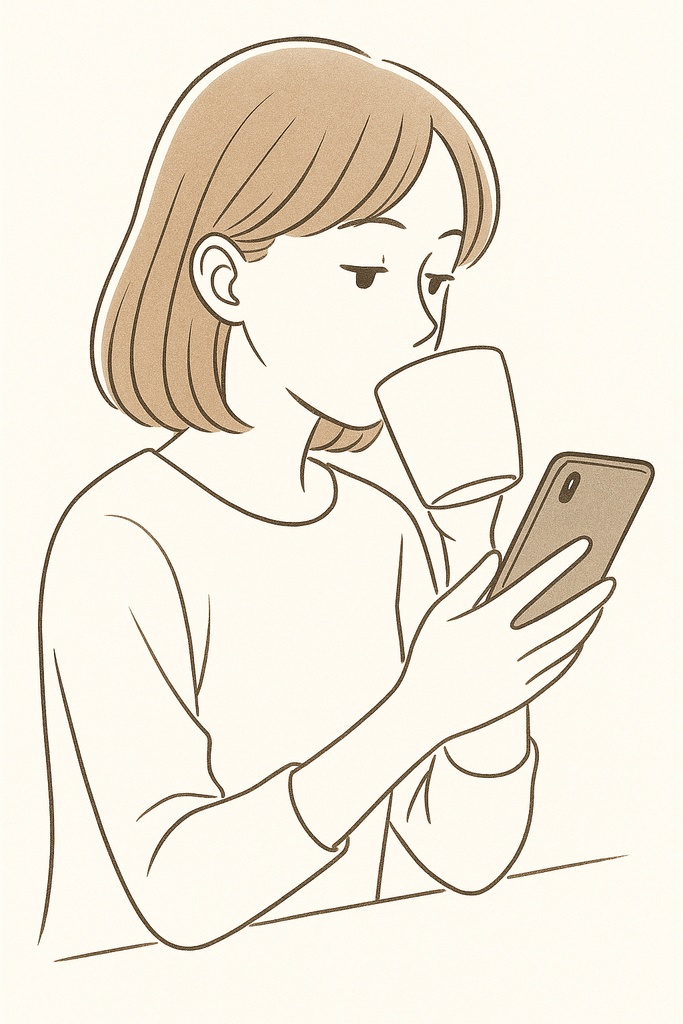 noteやブログに使える挿し絵素材|在宅ワーク・リモート作業女性(4点セット)(商用可)