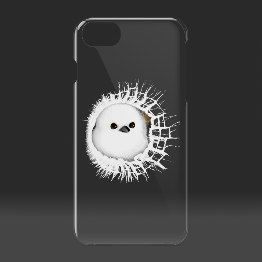 スマホも弾丸シマエナガの餌食に・・・。