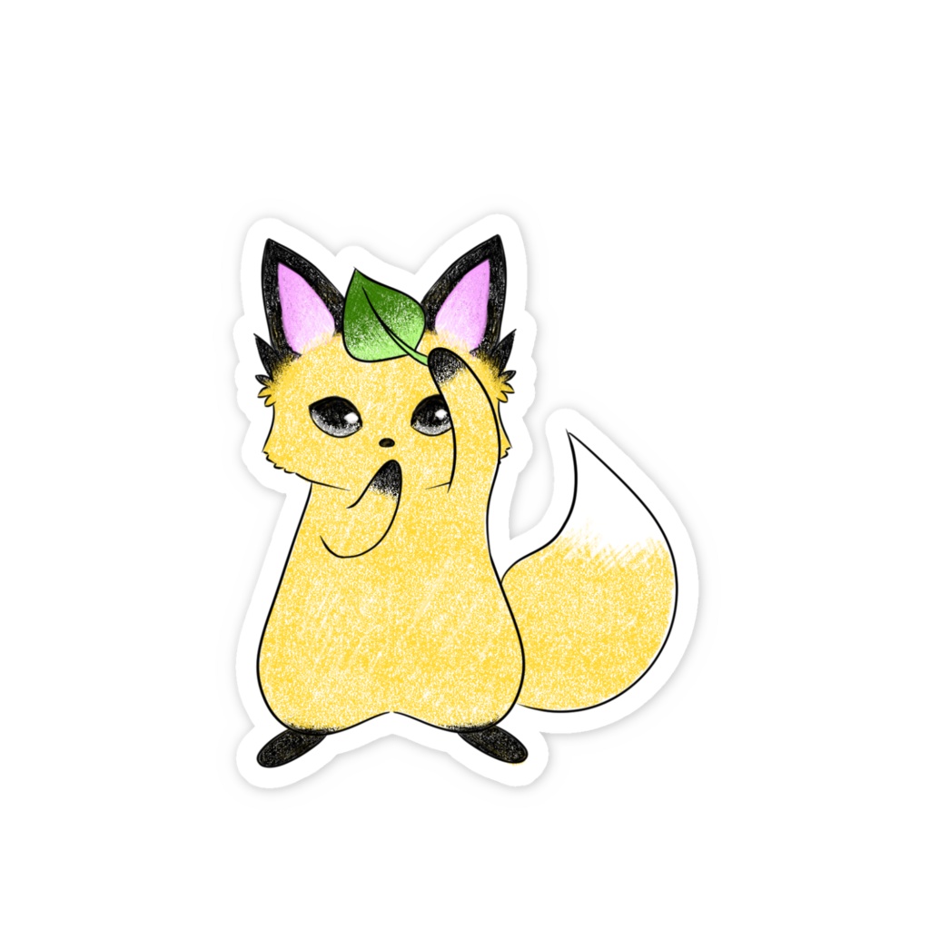 スマホステッカー 狐