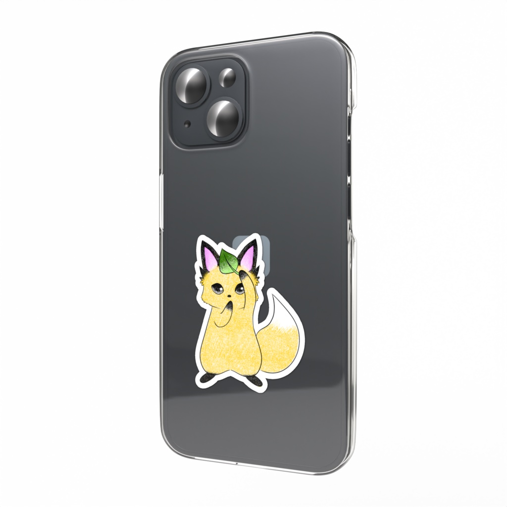 スマホステッカー　狐