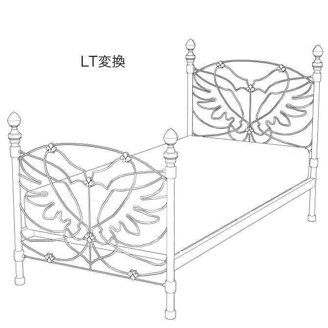 天使のベッド(クリスタ、コミスタ、フォトショ用の3D素材)