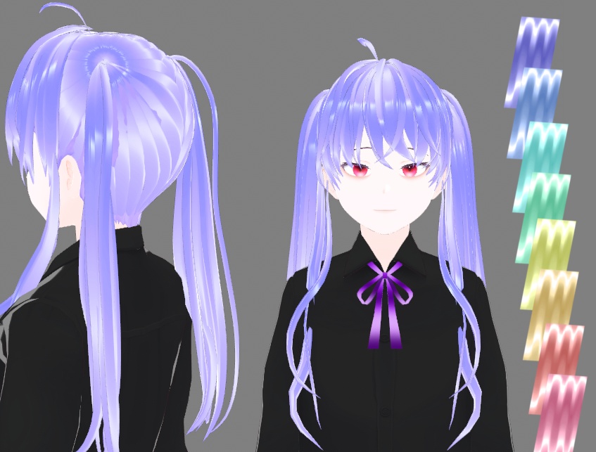 VRoid Studio 블링 헤어텍스쳐