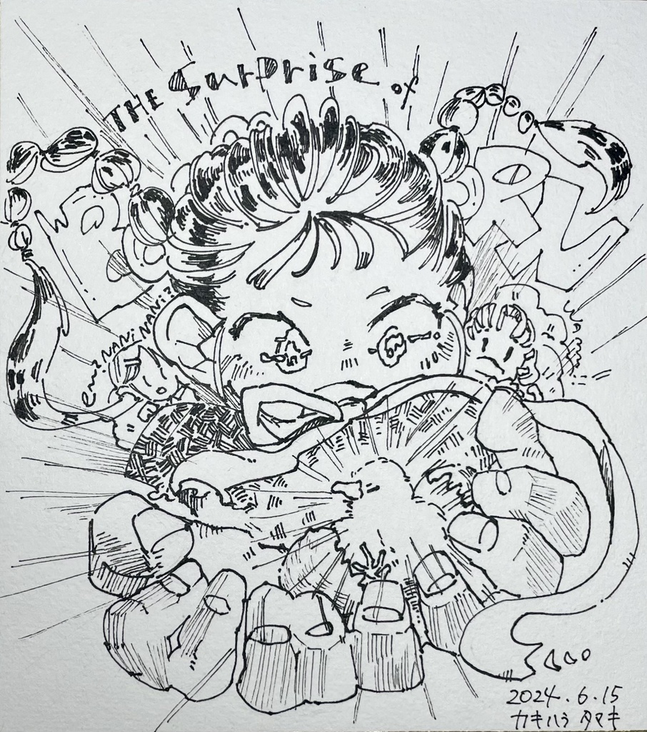 ミニ色紙《BORN》