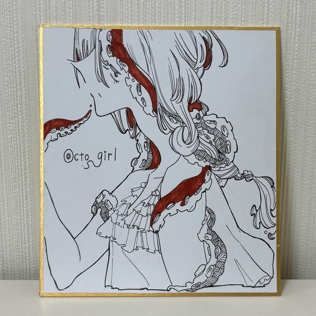 カラーミニ色紙《Octo girl》