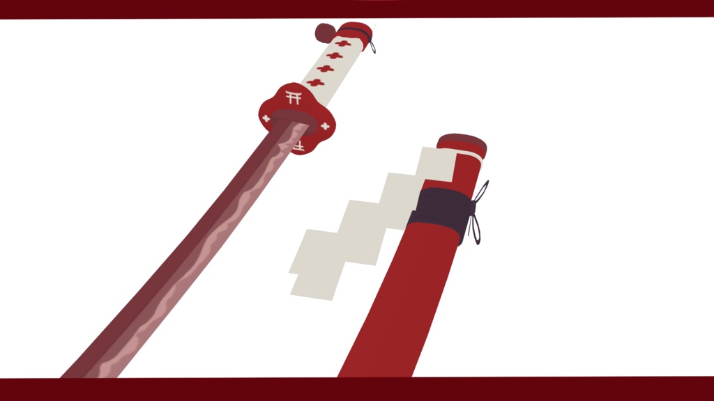 【巫女服/刀】剣神楽/祓刀「朱音」【舞夜ちゃん向け】(DB/PB対応)