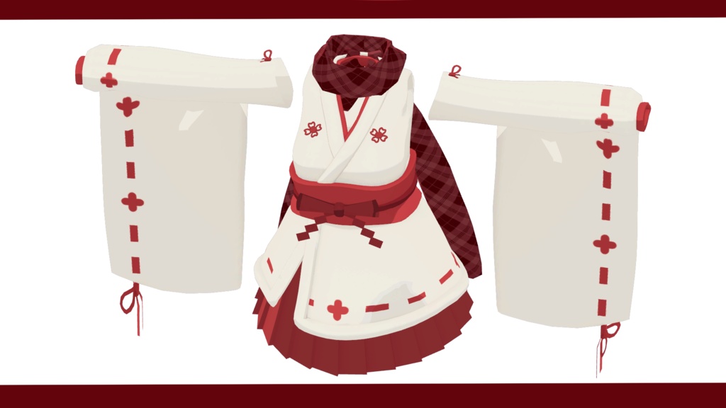 【巫女服/刀】剣神楽/祓刀「朱音」【舞夜ちゃん向け】(DB/PB対応)