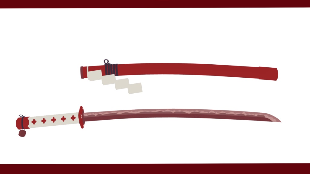 【巫女服/刀】剣神楽/祓刀「朱音」【舞夜ちゃん向け】(DB/PB対応)