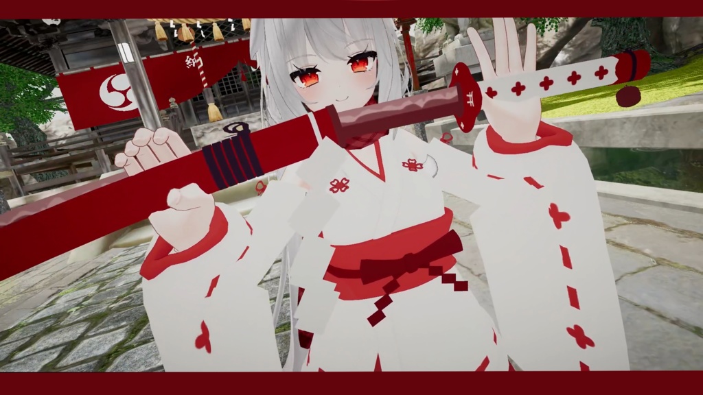 【巫女服/刀】剣神楽/祓刀「朱音」【舞夜ちゃん向け】(DB/PB対応)