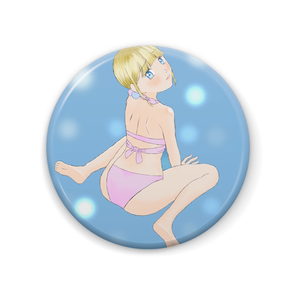 寂しげ缶バッジ