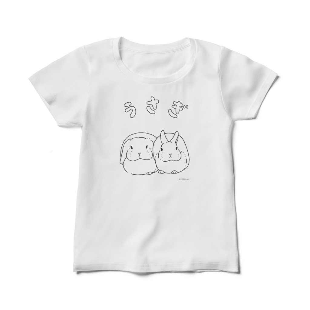 (レディース)うさぎのTシャツ