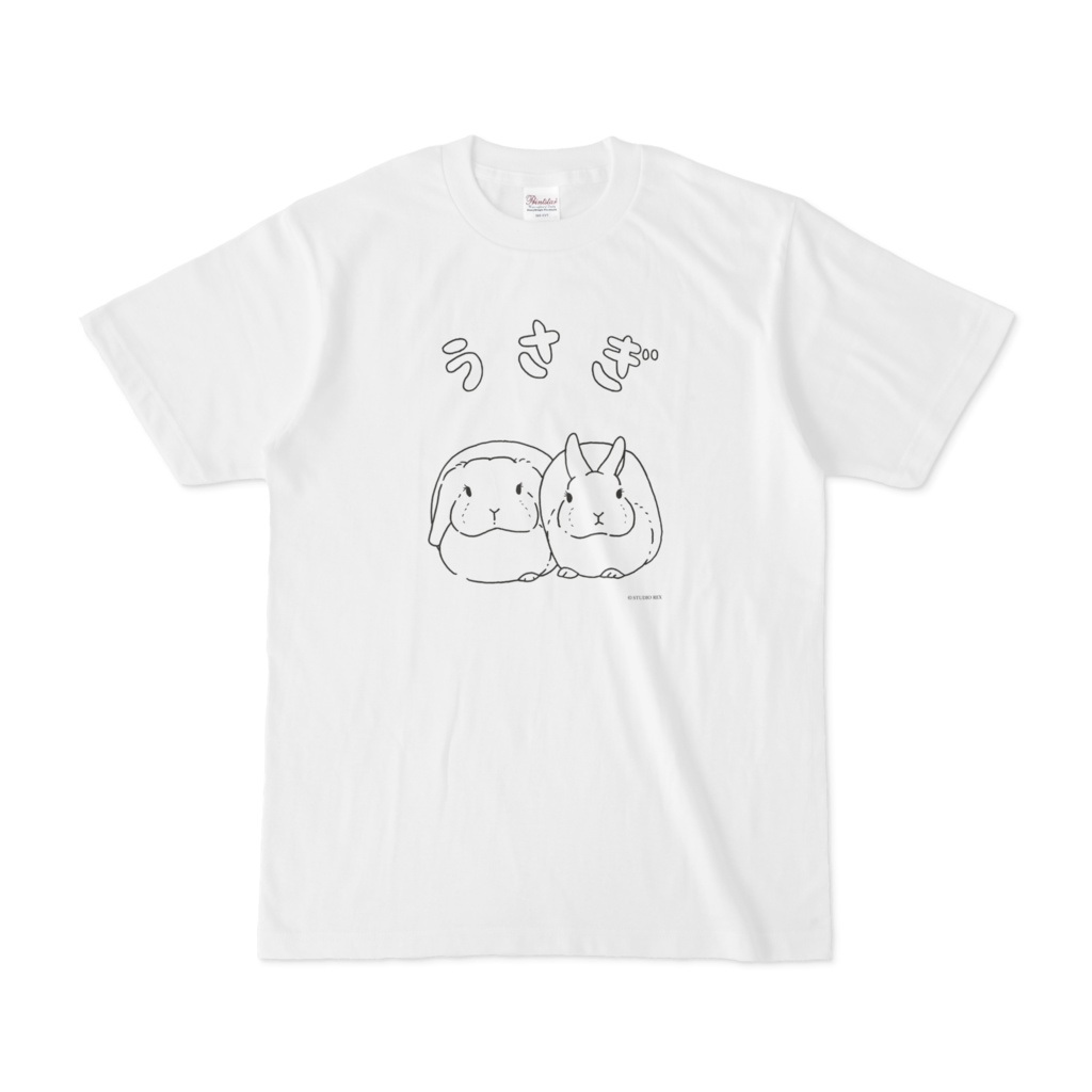 (メンズ)うさぎのTシャツ