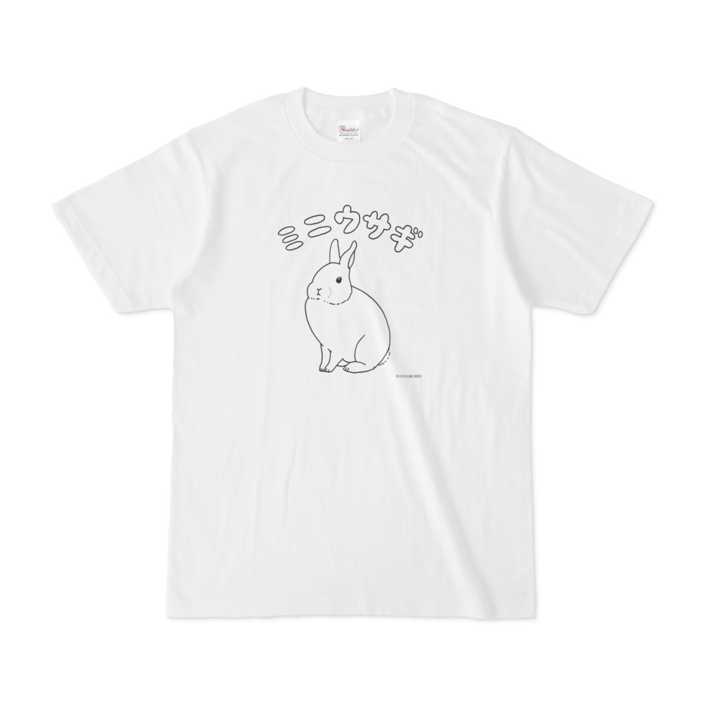 （メンズ）ミニウサギのTシャツ