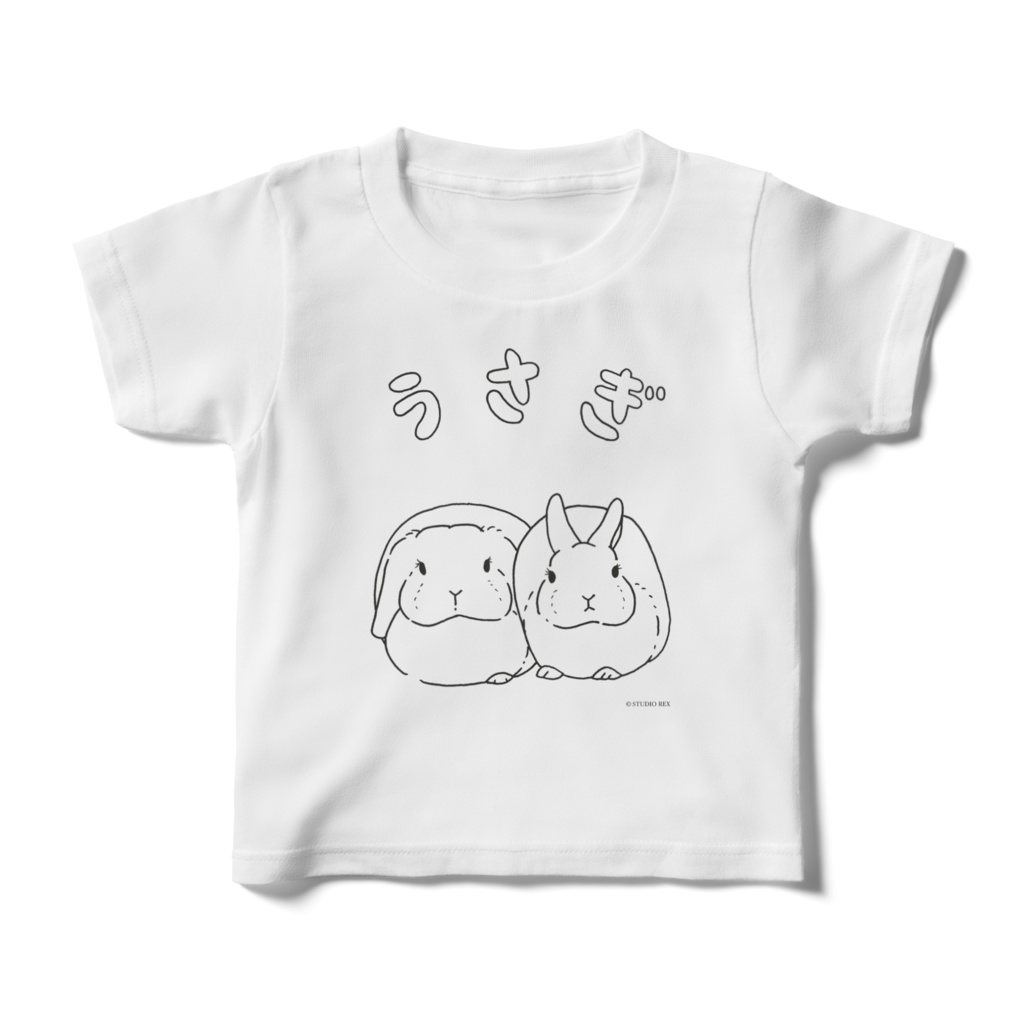 (キッズ)うさぎのTシャツ