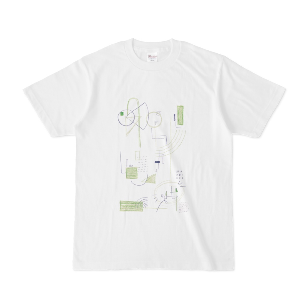 Tシャツ　drawing green 