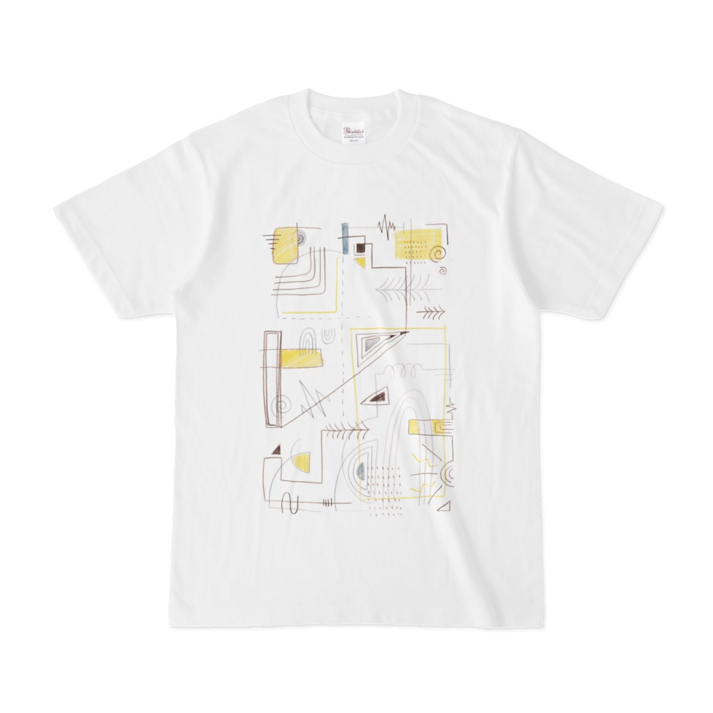 Tシャツ　drawing yellow
