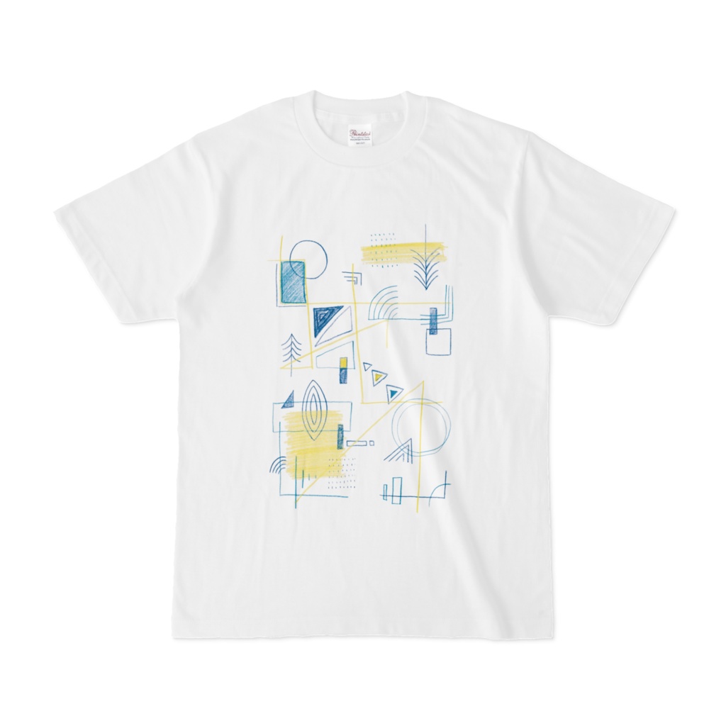 Tシャツ　blue and yellow