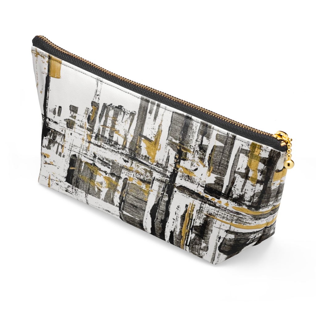 レザーポーチ(合皮) 街並