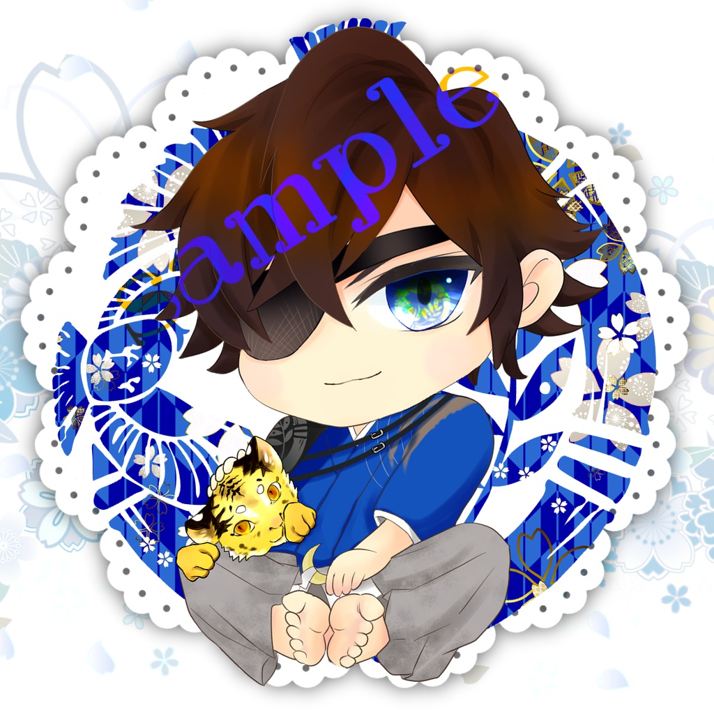 ❀✿おすわり武将❀✿アクリルキーホルダー