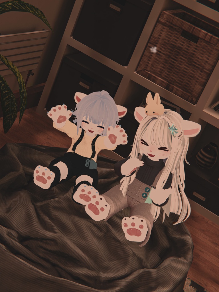 【VRChat想定3Dモデル】オーバーオールコーデ「Reindeer」