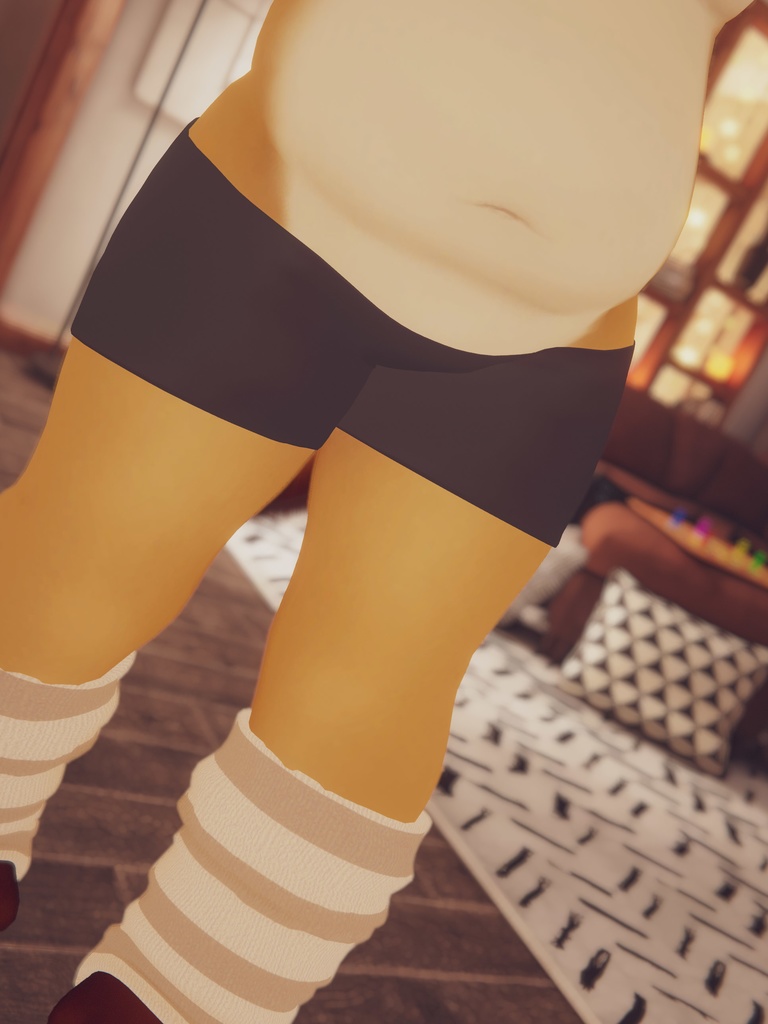 【VRChat想定3Dモデル】アンダーウェアセット