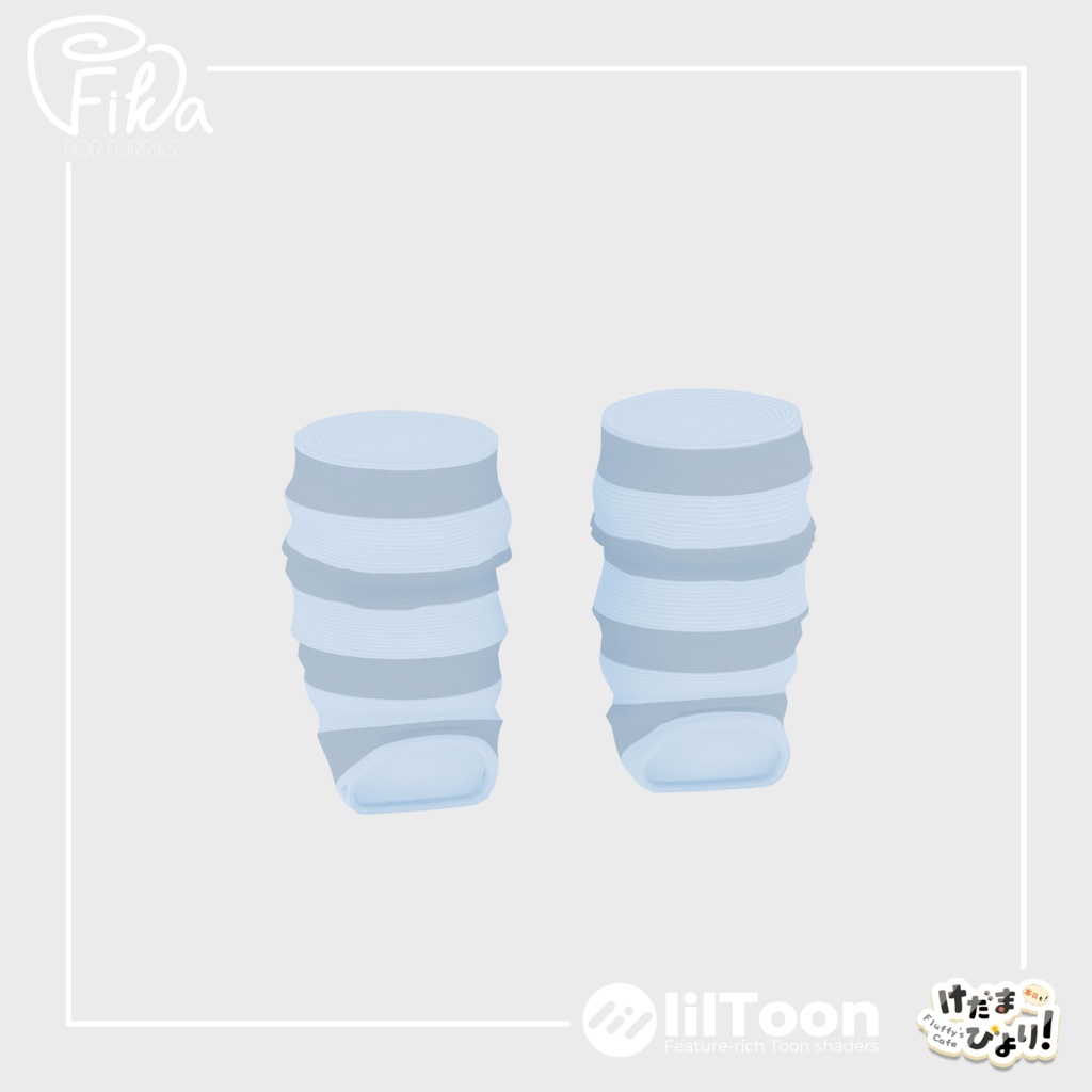 【VRChat想定3Dモデル】レッグウォーマー