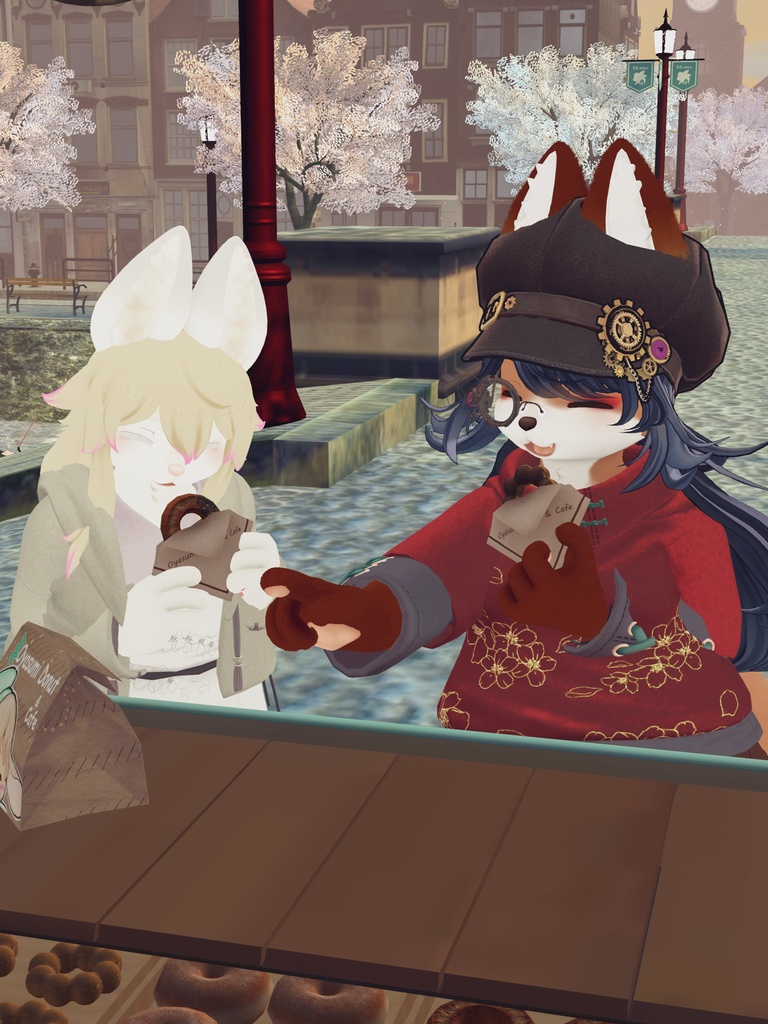 【VRChat想定3Dモデル】パーカーコーデ「Skylark」