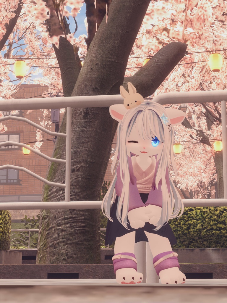 【VRChat想定3Dモデル】ワンピースコーデ「FullBloom」