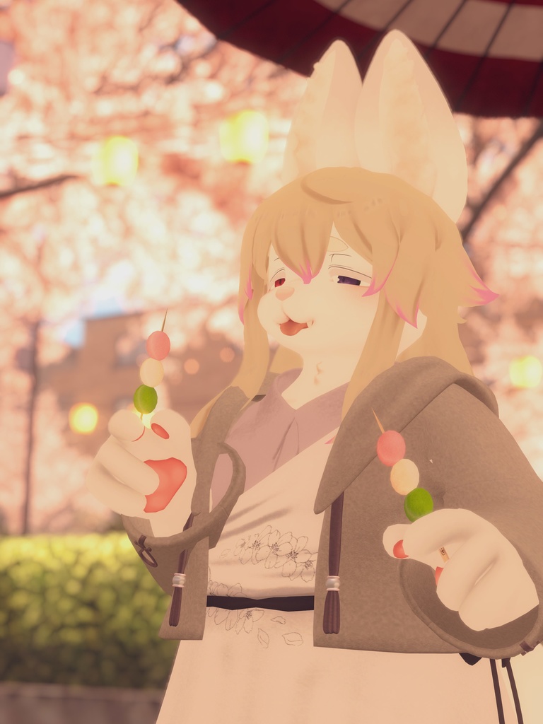 【VRChat想定3Dモデル】ワンピースコーデ「FullBloom」