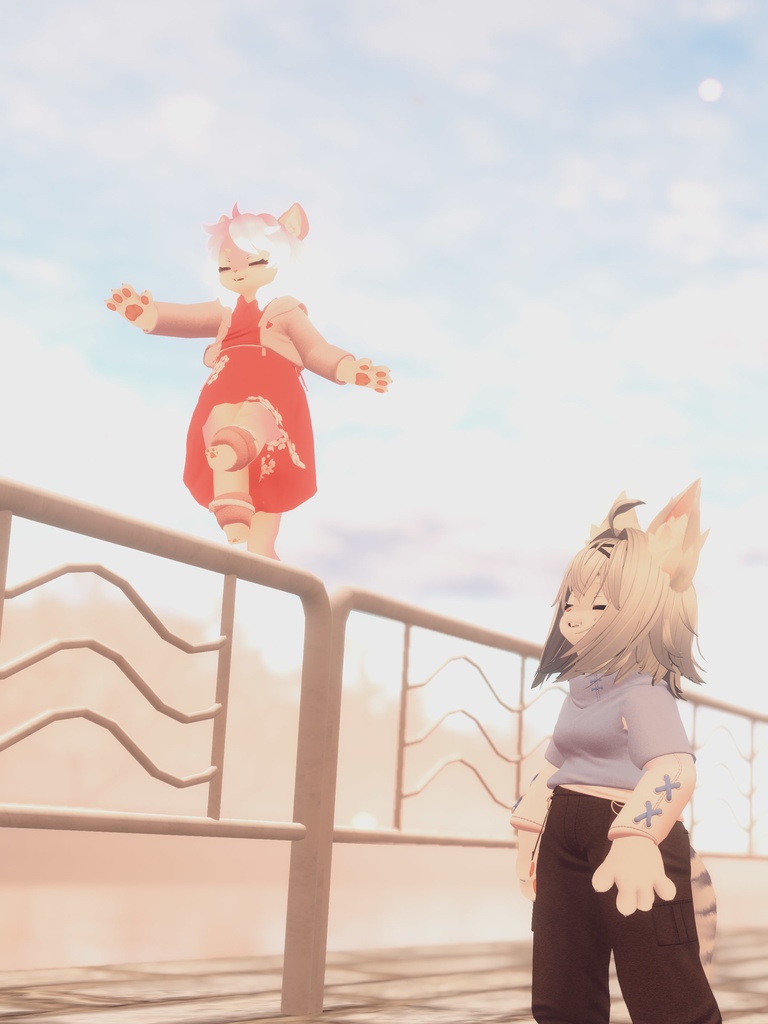 【VRChat想定3Dモデル】ワンピースコーデ「FullBloom」