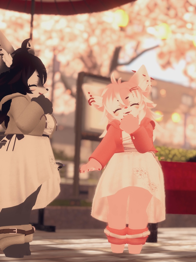 【VRChat想定3Dモデル】ワンピースコーデ「FullBloom」