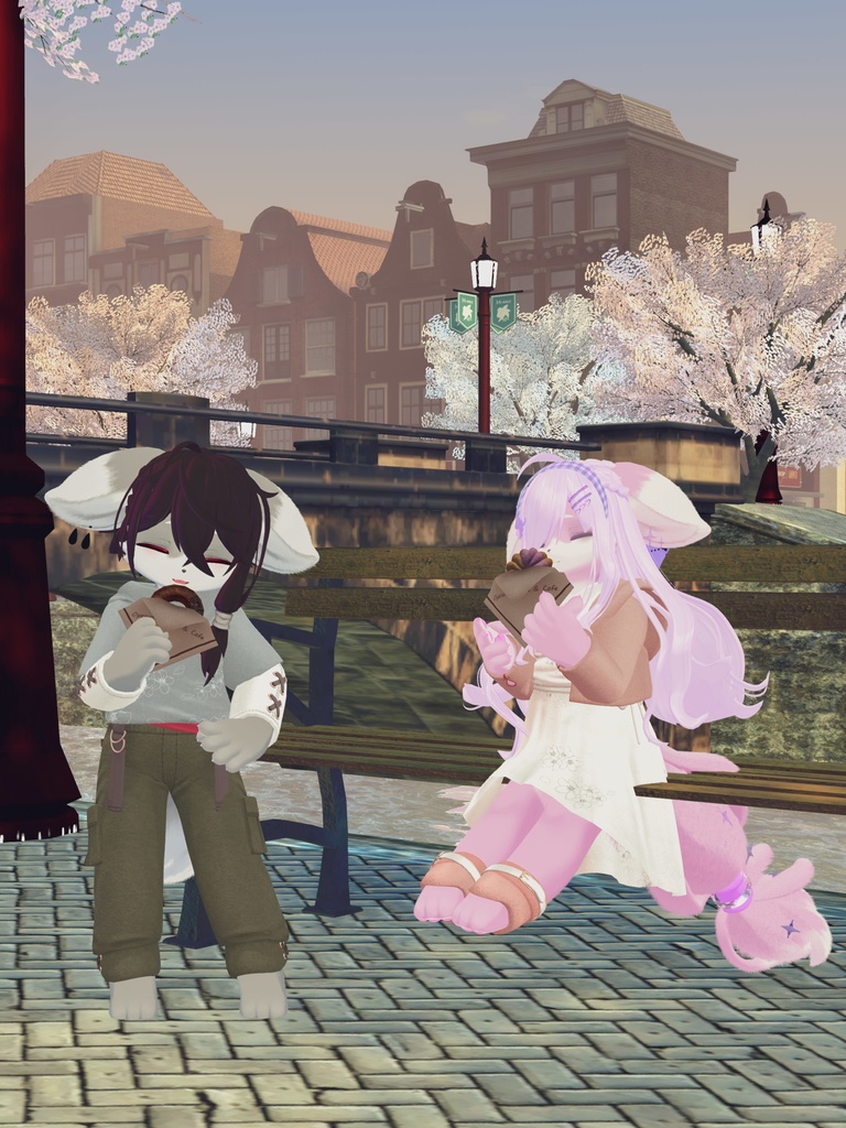 【VRChat想定3Dモデル】ワンピースコーデ「FullBloom」