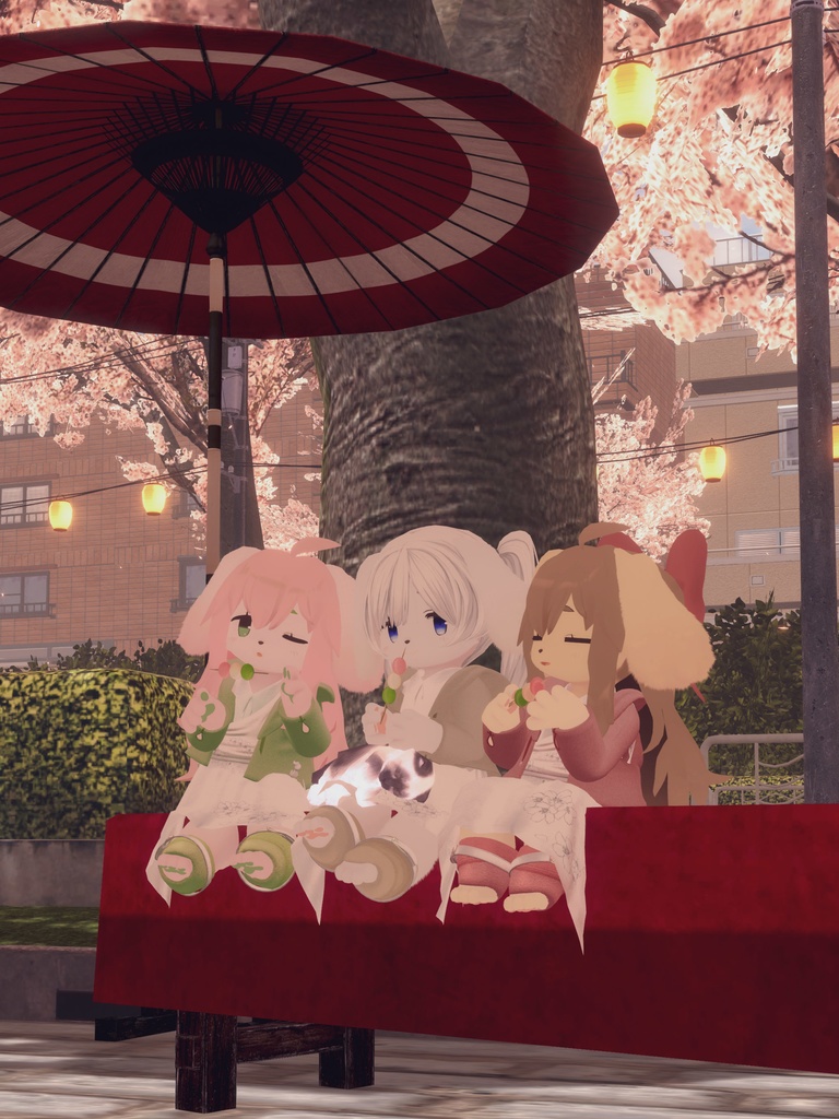 【VRChat想定3Dモデル】ワンピースコーデ「FullBloom」