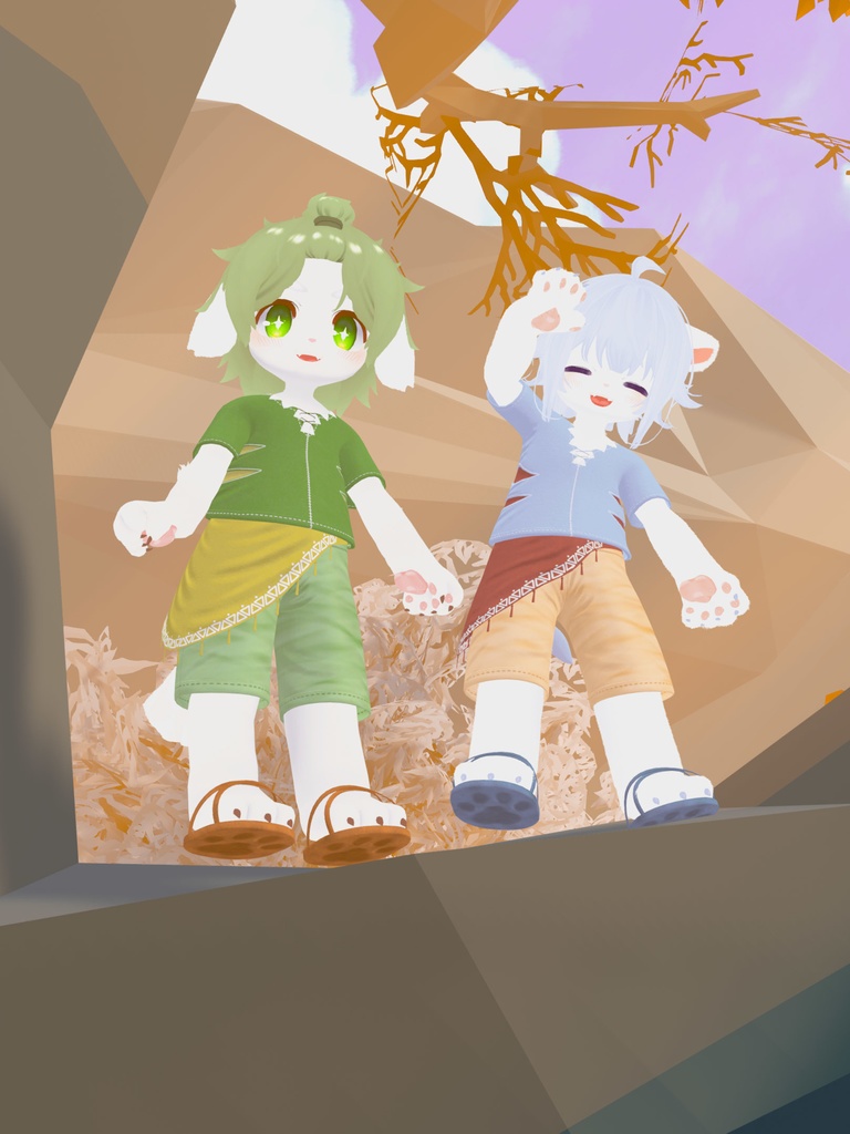 【VRChat想定3Dモデル】サマーコーデ「Pistrix」