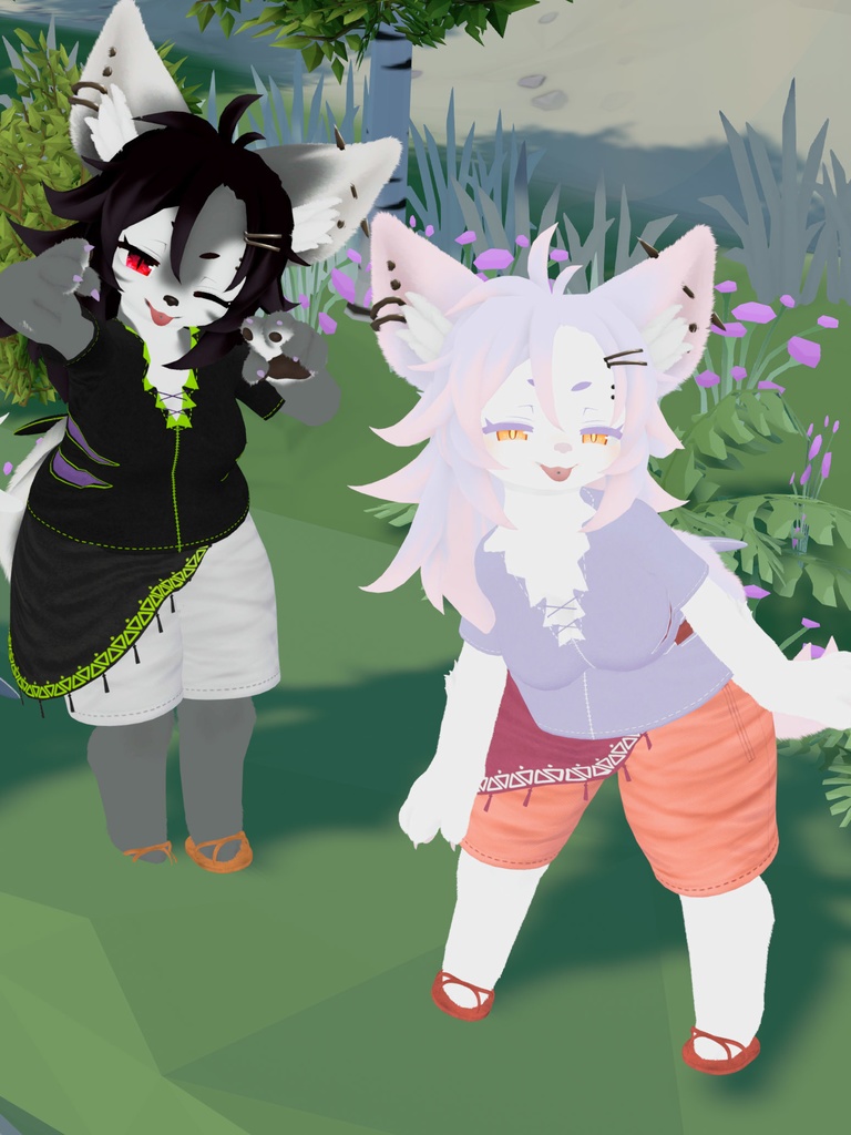 【VRChat想定3Dモデル】サマーコーデ「Pistrix」