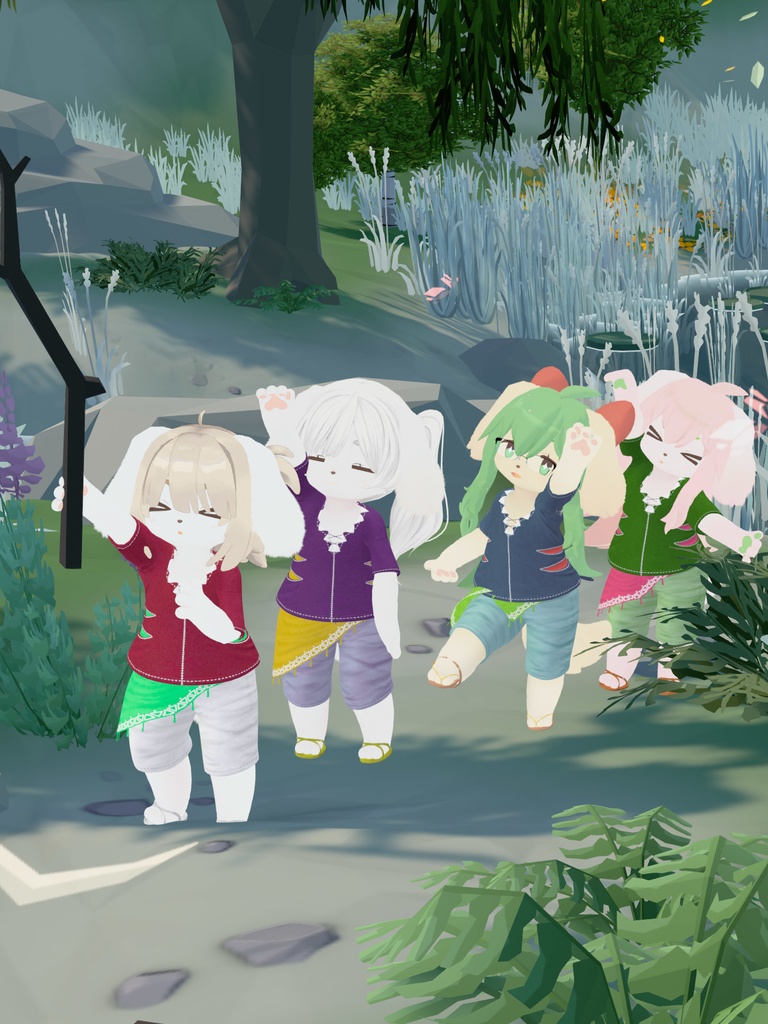 【VRChat想定3Dモデル】サマーコーデ「Pistrix」