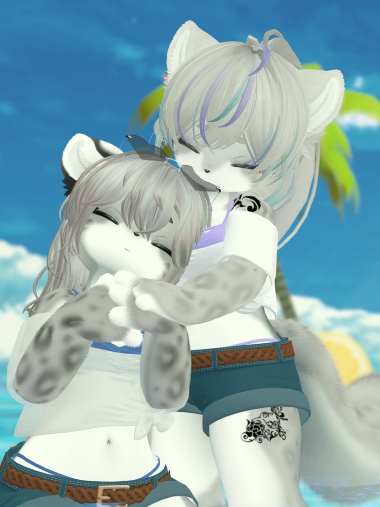 【VRChat想定3Dモデル】サマーコーデ「SunFlower」