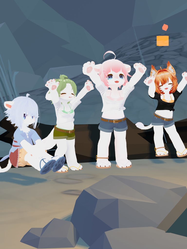 【VRChat想定3Dモデル】サマーコーデ「SunFlower」