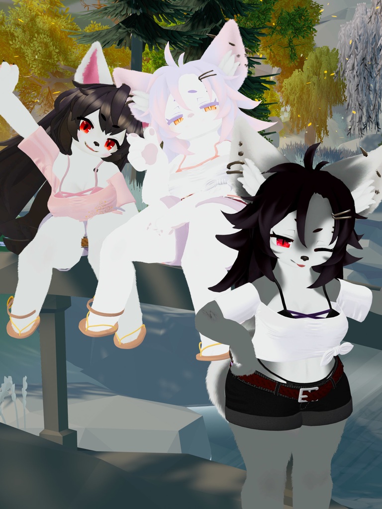 【VRChat想定3Dモデル】サマーコーデ「SunFlower」