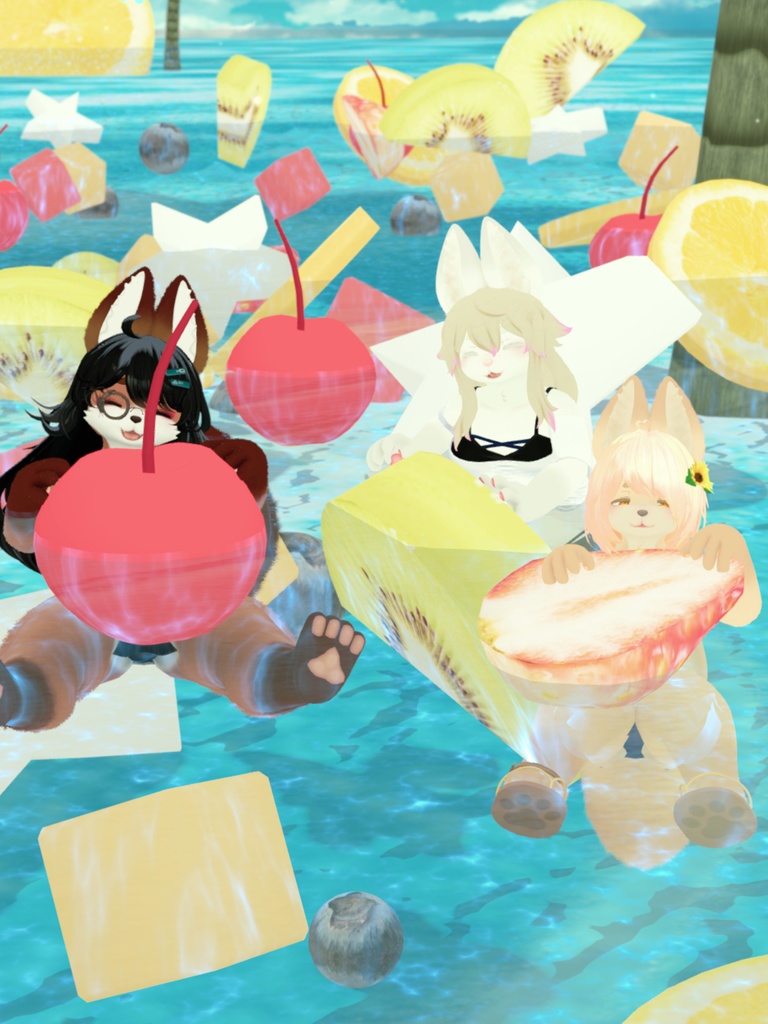 【VRChat想定3Dモデル】サマーコーデ「SunFlower」