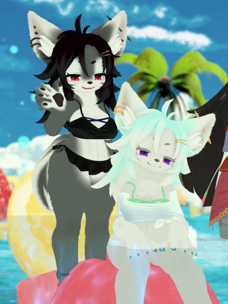 【VRChat想定3Dモデル】サマーコーデ「SunFlower」