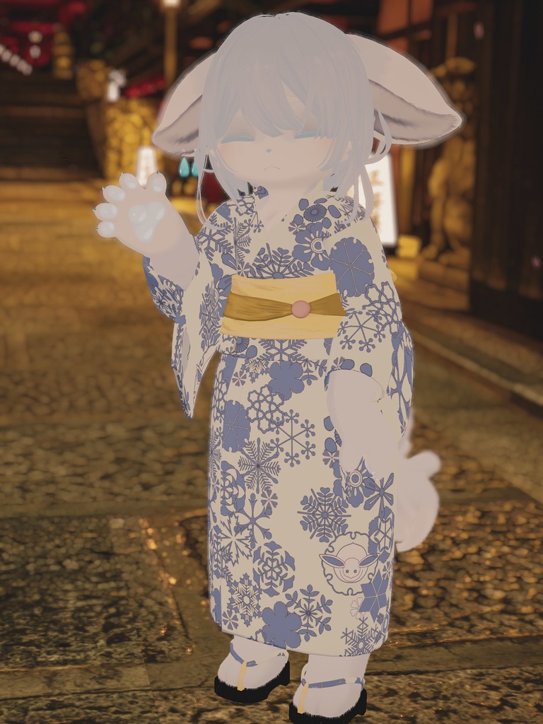 【VRChat想定3Dモデル】カジュアルサマーコーデ「浴衣-Yukata-」