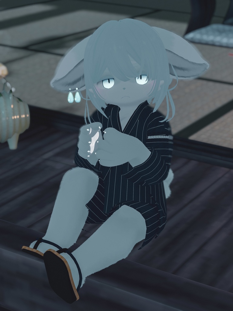 【VRChat想定3Dモデル】カジュアルサマーコーデ「甚平-Jinbei-」