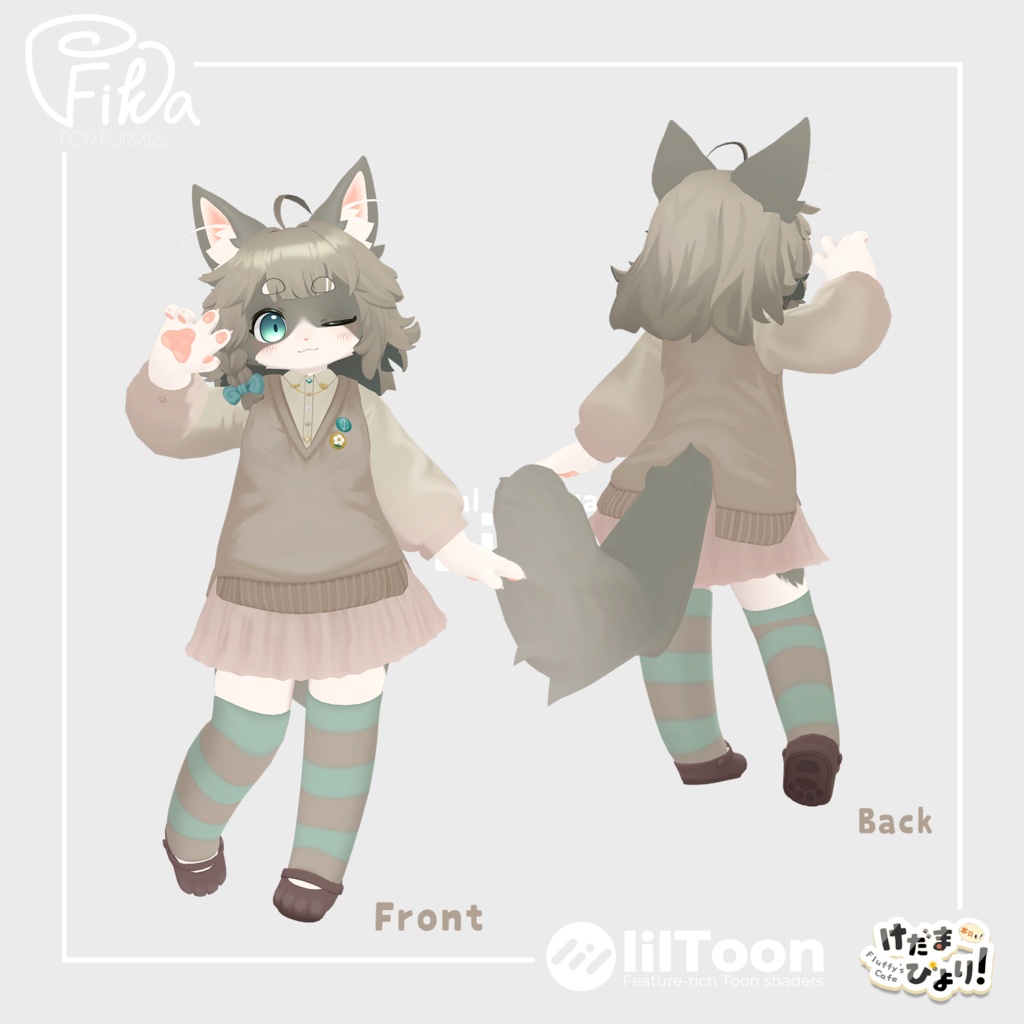 【VRChat想定3Dモデル】リナ-Lina-