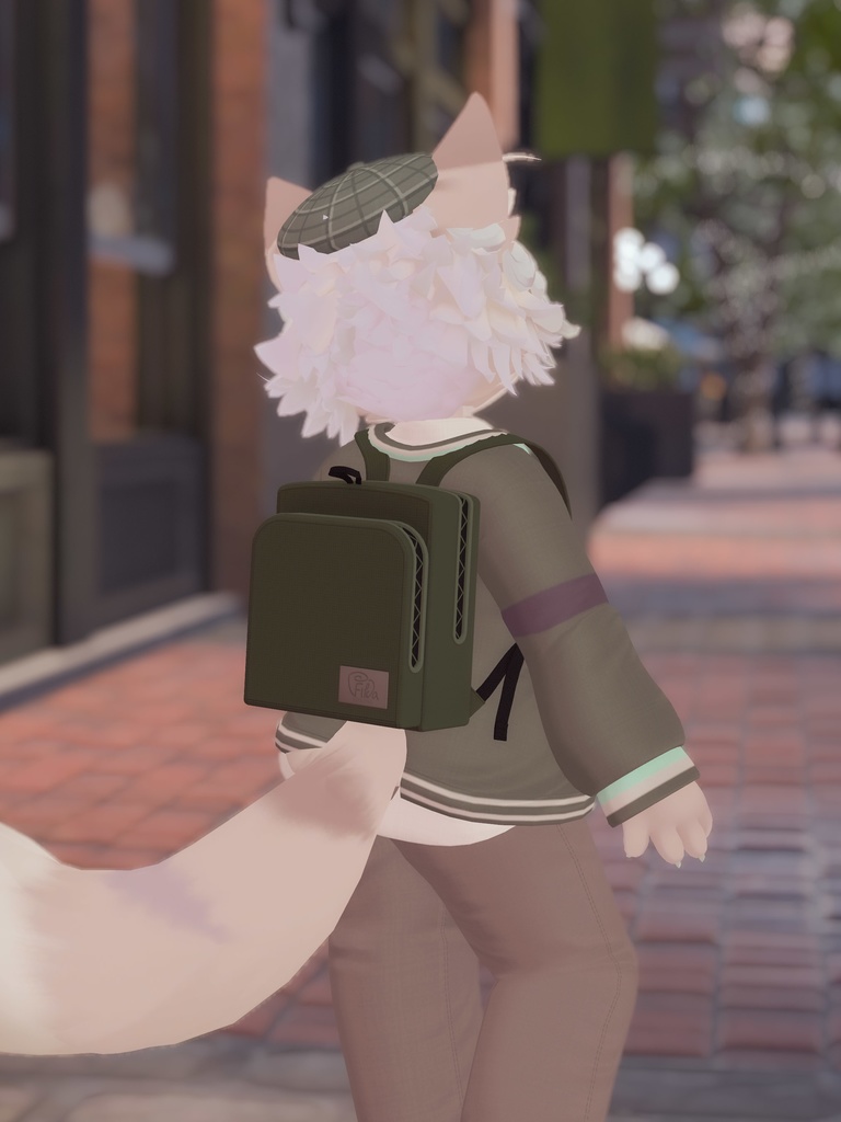 【VRChat想定3Dモデル】リュックサック