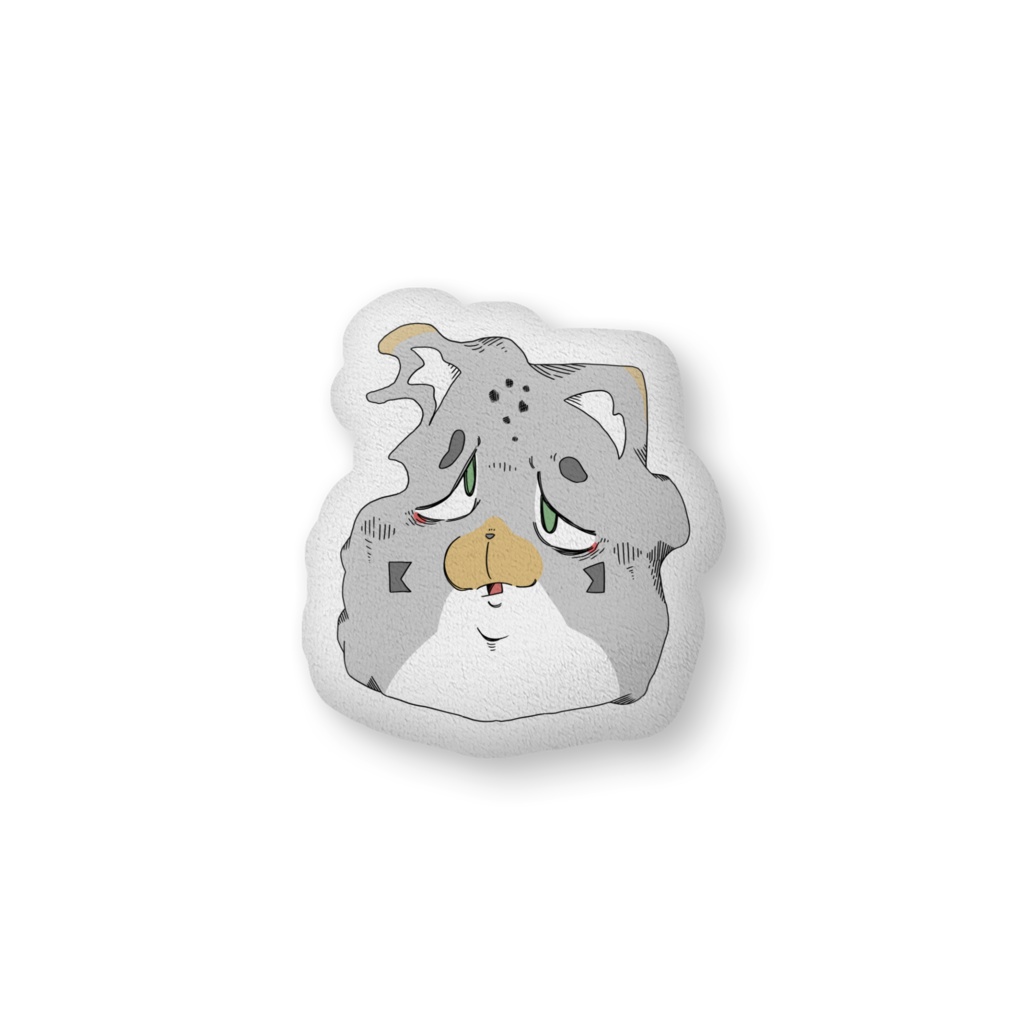 【けだまびより/おばた】ふかふかクッション(歪)