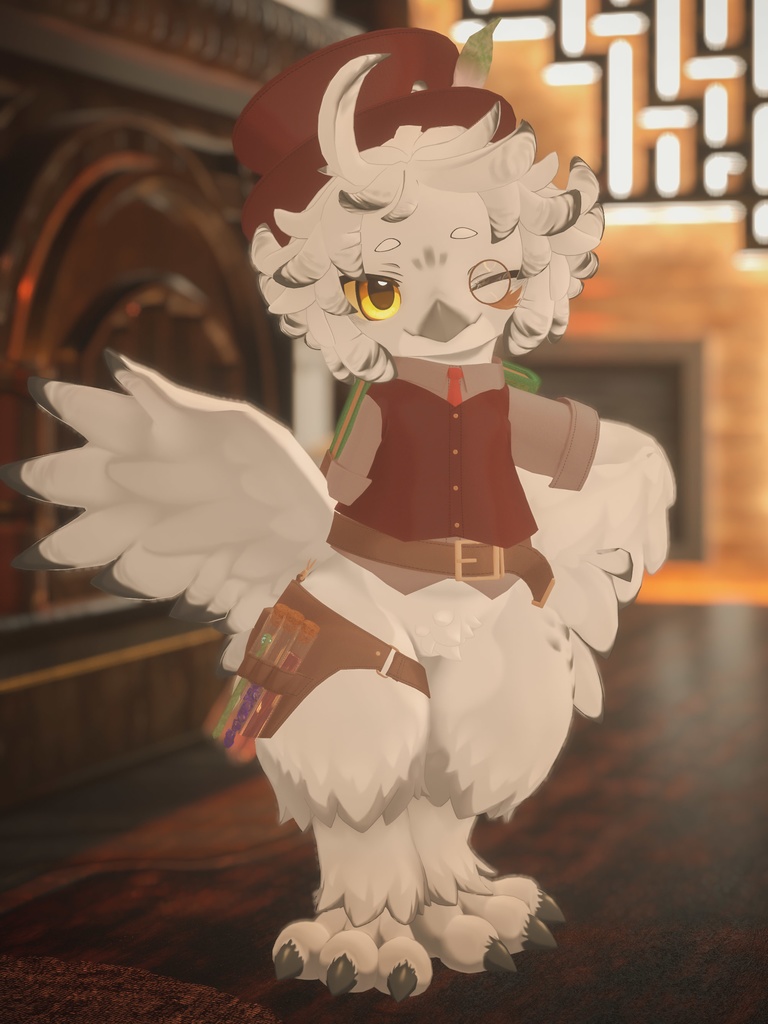 【VRChat想定3Dモデル】ノワくん向けクラシックコーデ「LittleAlchemist」