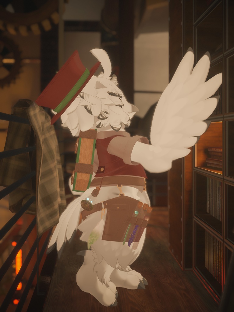 【VRChat想定3Dモデル】ノワくん向けクラシックコーデ「LittleAlchemist」