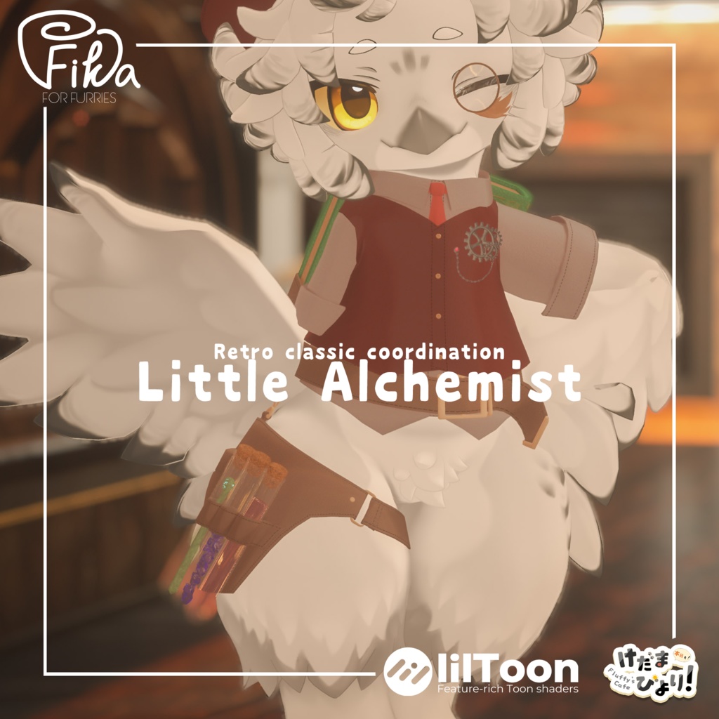 【VRChat想定3Dモデル】ノワくん向けクラシックコーデ「LittleAlchemist」